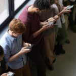people using social media