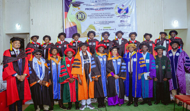 EIPA Inducts Oyo officials, notable Nigerians as professional fellows for peace advancement