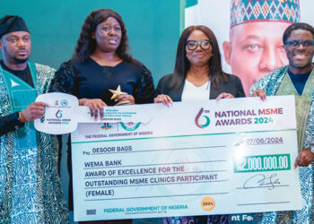 Wema Bank donates brand-new car to winner of outstanding msme clinic of the year