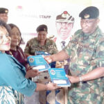 Navy donates pumping machine head tanks books others to schools in