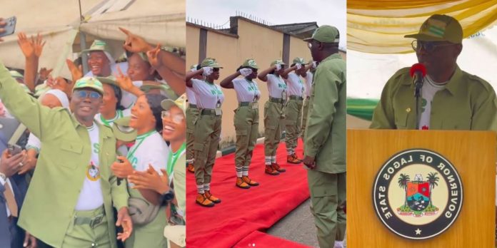 Sanwo-Olu NYSC uniform,