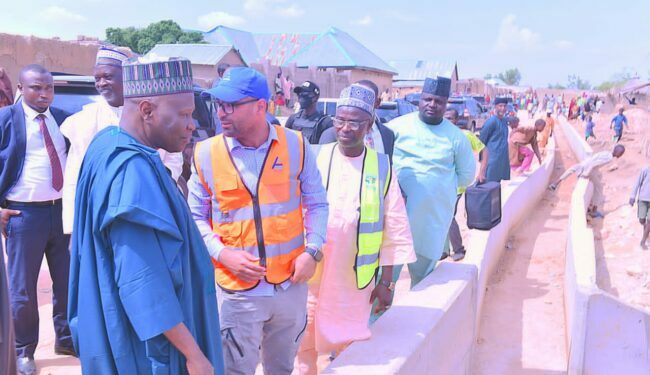 Gov Inuwa inspects ongoing road project in Funakaye LG