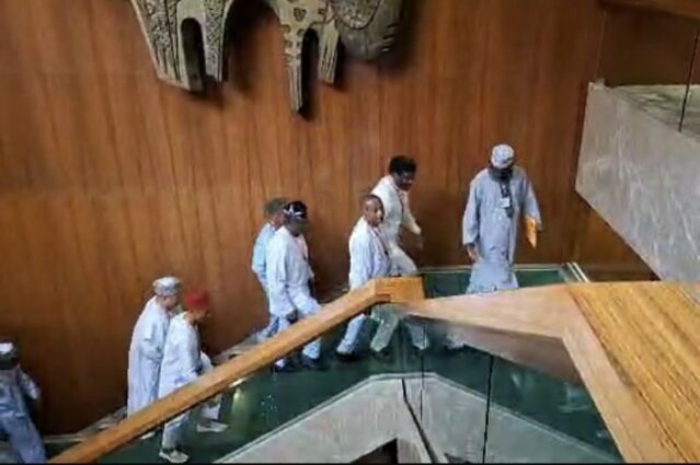 Labour leaders meeting Tinubu , BREAKING: Labour leaders arrive for Villa meeting with Tinubu