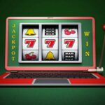 Laptop Computer showing Online Slot