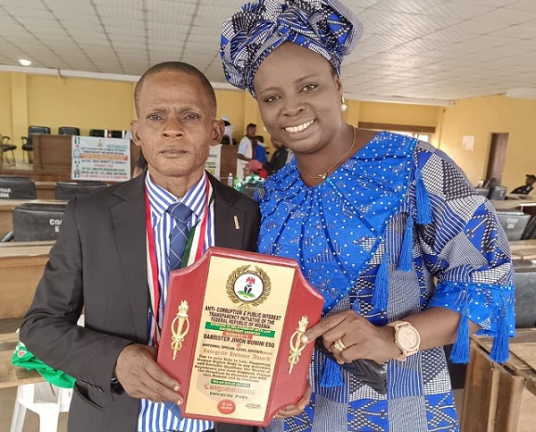 Integrity honour award
