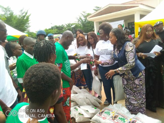 Soludo's wife donates