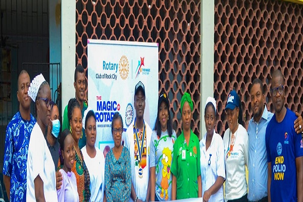 Club urges govt to prioritise maternal child health donates gifts to