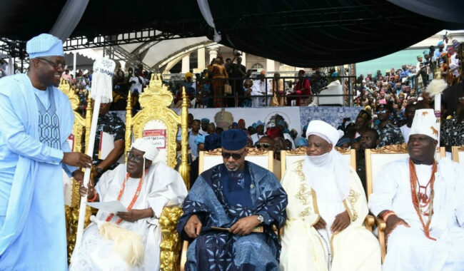 Ekiti High Chief Akande felicitates Olakulehin on coronation