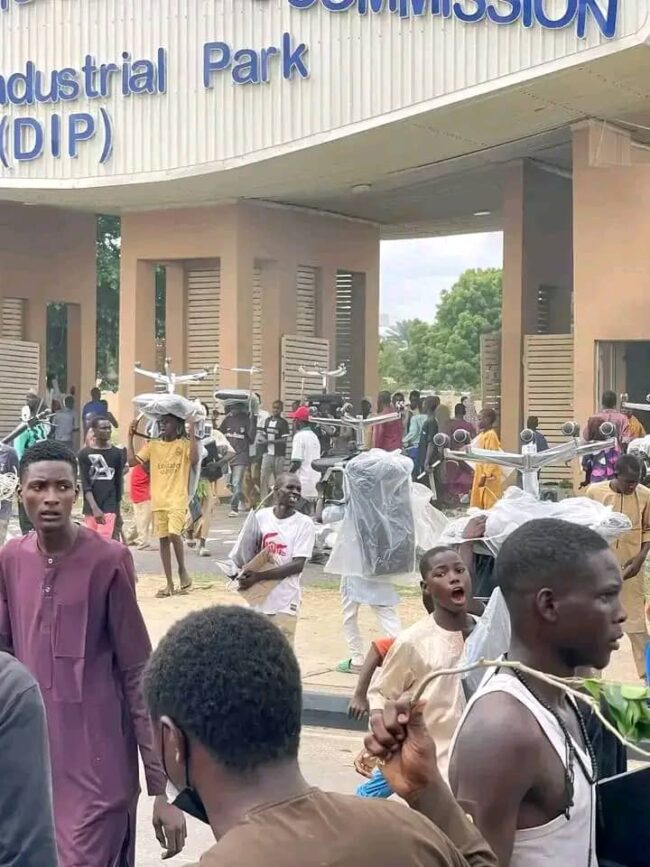 Kano digital innovation park set ablaze, looted by protesters