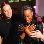 DJ Cuppy gets baptised,