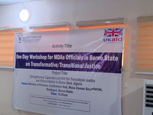 Foundation trains Borno MDAs