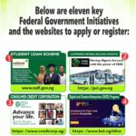 Top 11 FG initiatives, official websites to apply