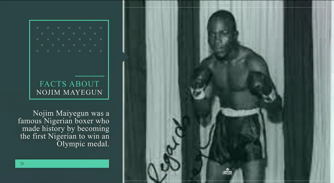 Facts about late Nojim Maiyegun, Nigeria's first Olympic medalist.