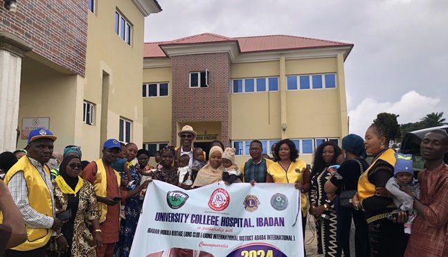 World breastfeeding week: Lions Club,