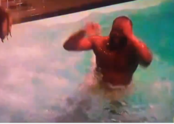 ICYMI: BBNaija housemate, Tjay, nearly drowns at night pool party