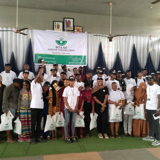Foundation distributes food items
