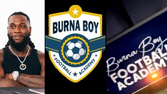 VIDEO: Burna Boy launches Football Academy in Lagos