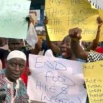 Security operatives protest
