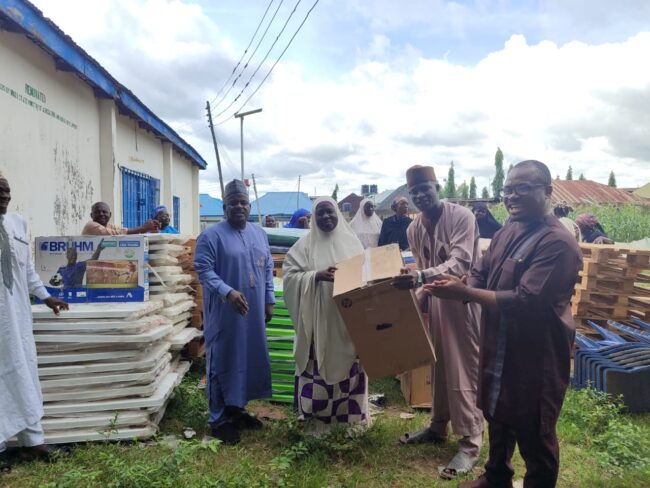 Association distributes support items
