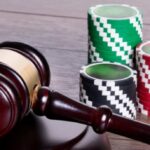 Casino Chips and Gavel