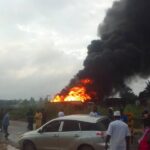 Four vehicles burnt as petrol tanker explodes along Ife-Ibadan expressway