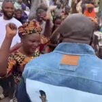 Saheed Osupa pays surprise visit to viral fan, Asake Alalubosa, at Ibadan market