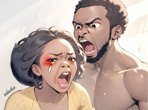 My wife was violent