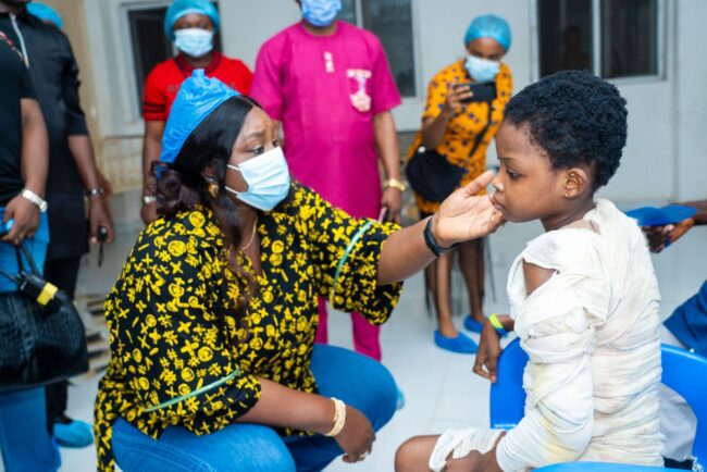 Ebonyi gov's wife donates