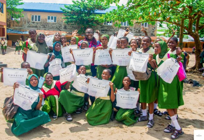 Foundations distributes sanitary towels