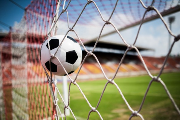 Football in the net