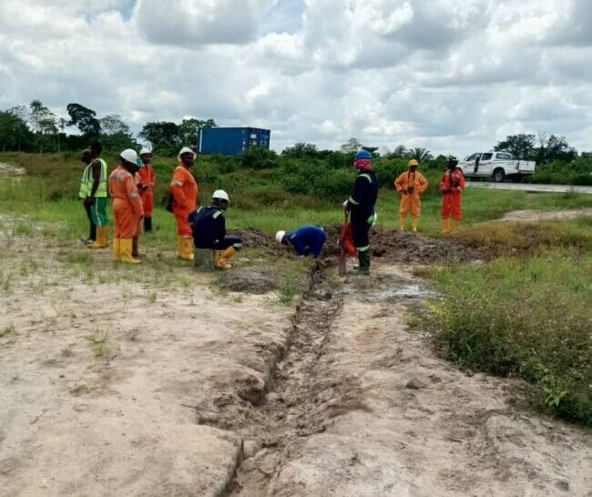 illegal oil bunkering site