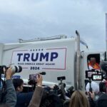 VIDEO: Trump rides in garbage truck after Biden calls supporters 'Garbage'