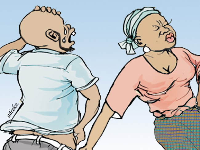 My wife pulled my scrotum