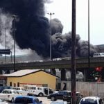 Fire guts Lagos Blue Line