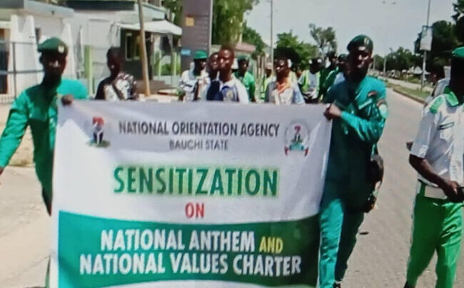 NOA Bauchi stages walk to raise awareness on new National Anthem, values