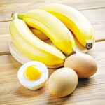 Eating banana