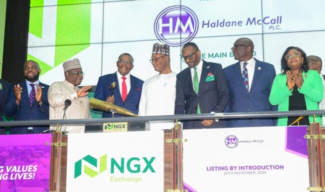 Haldane McCall grows profit by 168 per cent to N1.01bn Haldane McCall lists