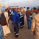 boat sinks in Red Sea