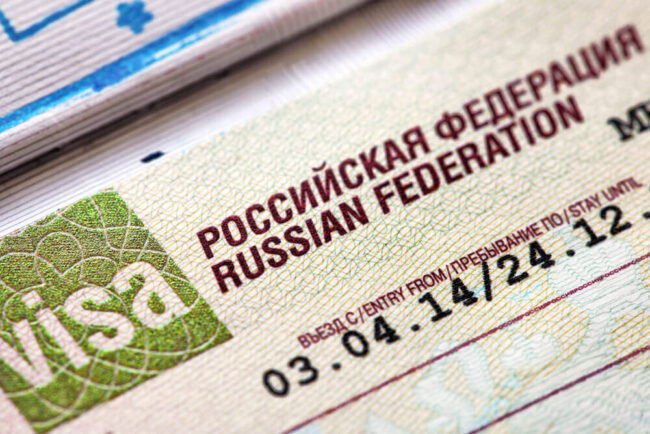 Russian work visa,