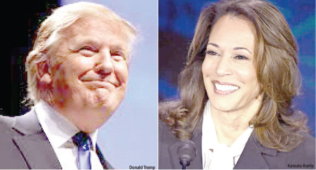 Trump Harris campaigns push