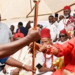 Delta: Aboh monarch receives staff of office amidst pomp, pageantry
