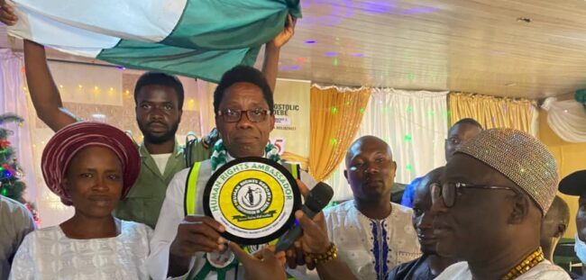 Prophet Oyeniyi becomes Human Rights Report Commission ambassador