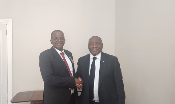 South African President Ramaphosa,