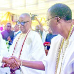 Excitement as Gbenga Daniel Gov Dapo Abiodun shake