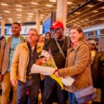 First batch of pilgrims