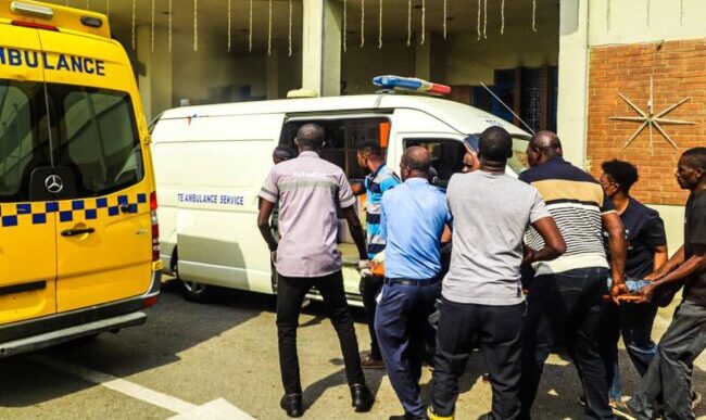Lagos factory workers trapped