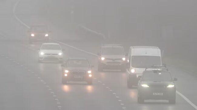 fog alert in South Wales