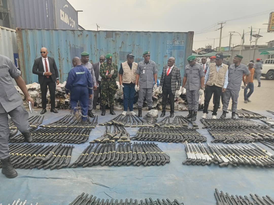 Customs hands over arms