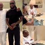 Davido missing as Otedola hosts Wizkid, Burna Boy in Lagos home