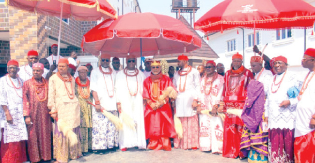 Urhobo monarchs visit Aboh kingdom
